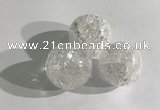 CDN1037 30mm round crackle quartz decorations wholesale