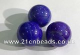 CDN1048 30mm round dyed white howlite decorations wholesale