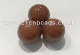 CDN1054 30mm round goldstone decorations wholesale