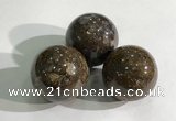 CDN1067 30mm round opal decorations wholesale