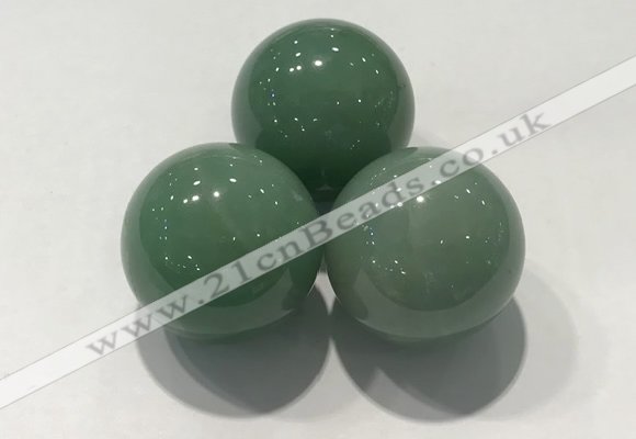 CDN1072 30mm round green aventurine decorations wholesale