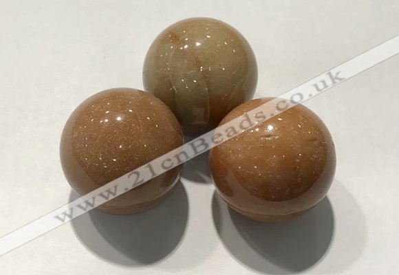 CDN1073 30mm round red aventurine decorations wholesale