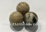 CDN1076 30mm round feldspar decorations wholesale