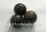 CDN1083 30mm round bronzite decorations wholesale