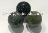 CDN1092 30mm round agate decorations wholesale
