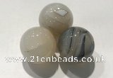 CDN1096 30mm round agate decorations wholesale