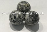 CDN1105 30mm round jasper decorations wholesale