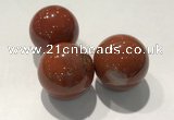 CDN1107 30mm round red jasper decorations wholesale