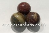 CDN1109 30mm round brecciated jasper decorations wholesale