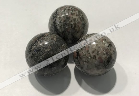 CDN1117 30mm round jasper decorations wholesale