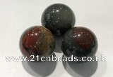 CDN1120 30mm round African bloodstone decorations wholesale