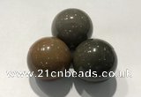 CDN1125 30mm round jasper decorations wholesale