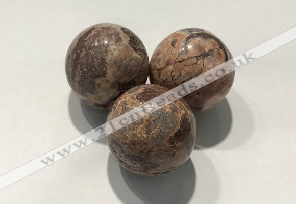 CDN1148 30mm round jasper decorations wholesale