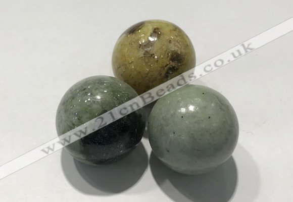 CDN1156 30mm round jasper decorations wholesale