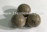 CDN1167 30mm round jasper decorations wholesale