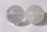 CDN1200 40mm round white crystal decorations wholesale