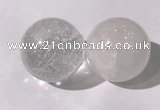 CDN1200 40mm round white crystal decorations wholesale