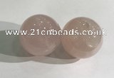 CDN1203 40mm round rose quartz decorations wholesale