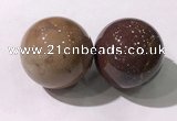 CDN1213 40mm round agate decorations wholesale