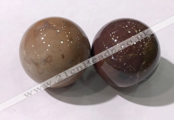 CDN1213 40mm round agate decorations wholesale