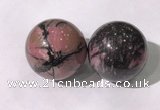 CDN1250 40mm round rhodonite decorations wholesale