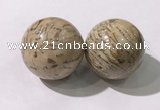 CDN1255 40mm round feldspar decorations wholesale