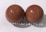 CDN1256 40mm round goldstone decorations wholesale