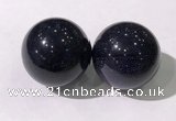 CDN1257 40mm round blue goldstone decorations wholesale