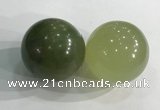 CDN1267 40mm round flower jade decorations wholesale