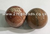 CDN1271 40mm round brecciated jasper decorations wholesale