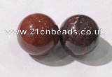 CDN1273 40mm round red jasper decorations wholesale