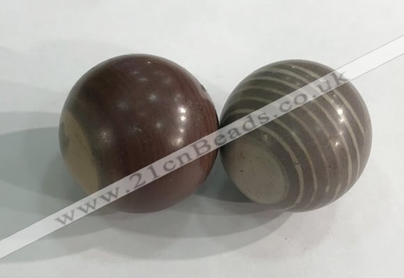 CDN1285 40mm round jasper decorations wholesale