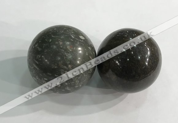 CDN1286 40mm round jasper decorations wholesale