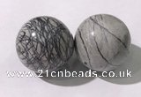 CDN1295 40mm round net jasper decorations wholesale