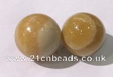 CDN1312 40mm round yellow calcite decorations wholesale