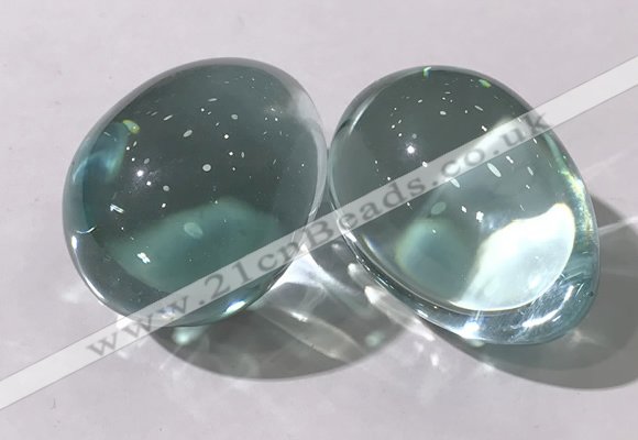 CDN1340 35*45mm egg-shaped glass decorations wholesale