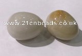 CDN1351 35*45mm egg-shaped yellow jade decorations wholesale