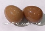 CDN1358 35*45mm egg-shaped red aventurine decorations wholesale