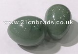 CDN1360 35*45mm egg-shaped green aventurine decorations wholesale