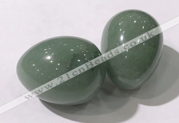 CDN1360 35*45mm egg-shaped green aventurine decorations wholesale