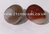 CDN1366 35*45mm egg-shaped druzy agate decorations wholesale