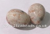 CDN1371 35*45mm egg-shaped golden sunstone decorations wholesale