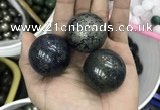 CDN14 35mm round pyrite gemstone decorations wholesale