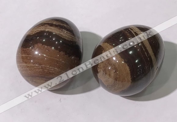 CDN1403 35*45mm egg-shaped jasper decorations wholesale