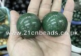 CDN18 35mm round pyrite gemstone decorations wholesale