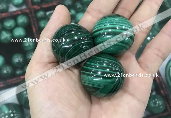 CDN22 30mm round natural malachite gemstone decorations