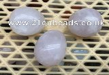 CDN300 25*35mm egg-shaped rose quartz decorations wholesale