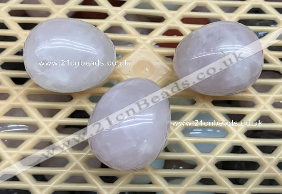 CDN300 25*35mm egg-shaped rose quartz decorations wholesale