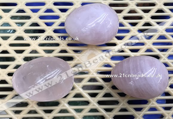 CDN307 30*40mm egg-shaped rose quartz decorations wholesale