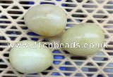 CDN313 30*40mm egg-shaped yellow jade decorations wholesale